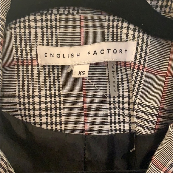 English factory plaid blazer - Picture 4 of 4